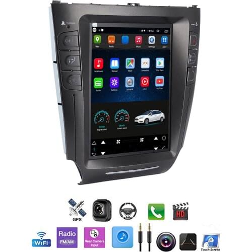 Vehicle GPS 10.4in Car Radio Stereo GPS Navigation System Portrait Car Multimedia Fit for IS200 IS250 IS300 IS350 2007-2015