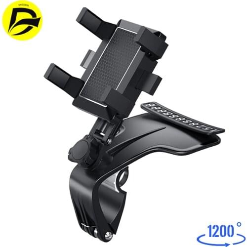 1200 Degree Car Phone Holder Mobile Phone Holder Stand in Car Smartphone Clip Mount Support Universal Cell Telefon