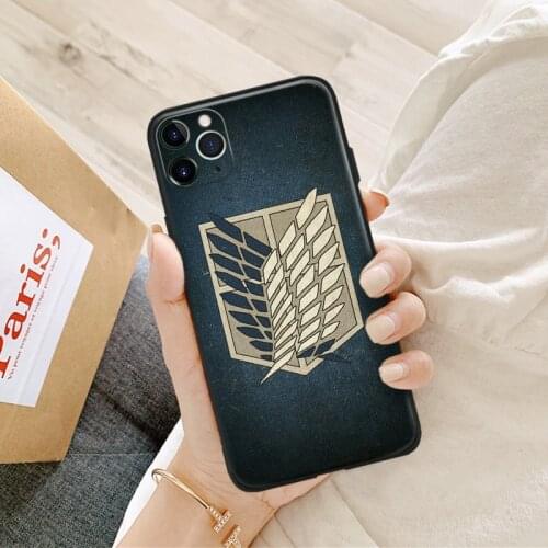 Wings of Freedom Shingeki no Kyojin For iPhone se 6s 7 8 plus x xr xs 11 12 mini pro max soft silicone phone case cover shell