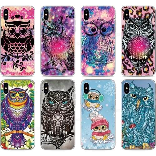Owl Cover For OPPO F17 A73 A32 A53 2020 Realme 7 C11 C12 C15 X7 Q2 Narzo 20 Pro C17 7i V3 V5 Reno4 Lite F Z Ace 2 Phone Case