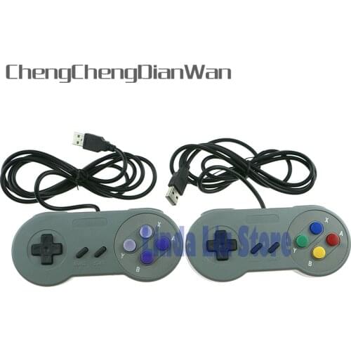 ChengChengDianWan High Quality Retro Classic USB Controller PC Controllers Joypad Joystick Replacement for SNES Windows MAC