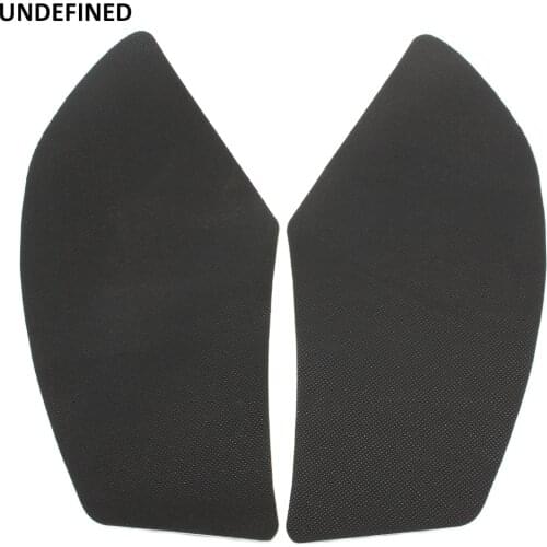 Black Motorcycle Fuel Tank Traction Pad Side Gas Knee Grip Protector Decal Sticker For Honda Harley BMW Yamaha YZ Pegatinas Moto