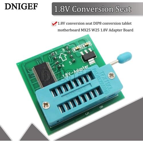 DNIGEF 1.8V Conversion Seat for SOP8 DIP8 Conversion Flat for SOP8 DIP8 Conversion Flat Motherboard MX25 W25 1.8V Adapter Board