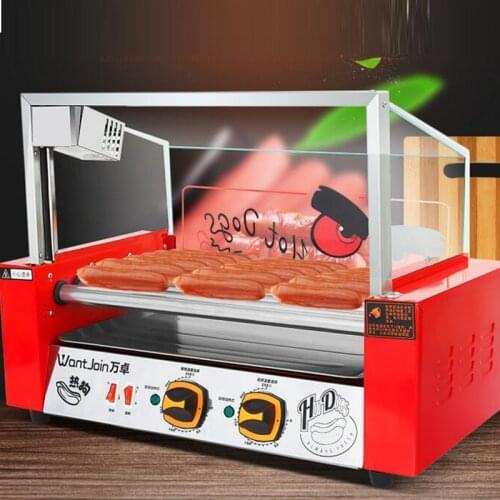 Electric Sausage Baking Machine Commercial Sausage Maker Automatic Mini Dual Control Temperature WY-007