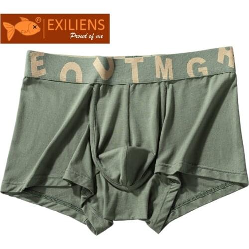 EXILIENS Hot Boxer Men Underwear Modal Cueca Masculina Ropa Interior Hombre Mens Boxers Boxershorts Man Calzoncillos Size L-3XL