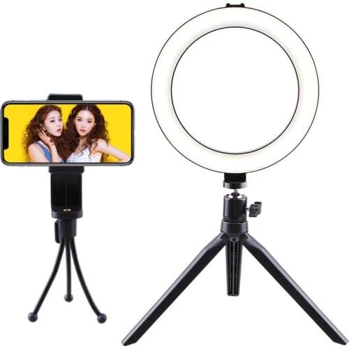 Hot Selling for Camera Selfie LED ligh phone holder makeup youtobe tiktok live stream tiktok light stand photographic lighting