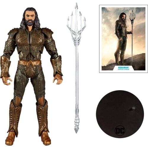 McFarlane Toys DC Justice League Movie Aquaman 7" Action Figure Model Collection Gift For Kid