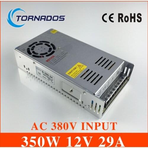 AC 380V input 12V 29A output 350W switching power supply of high reliability industrial switch power supply AC-DC Converter