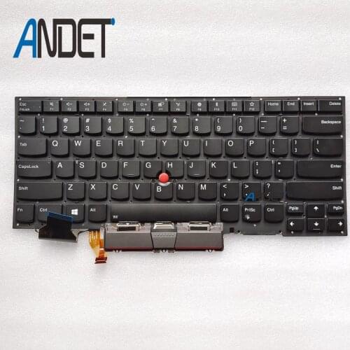 Refurbished Original for Lenovo ThinkPad X1 Carbon Gen 7th 20QD 20QE 20R1 2019 Laptop US Keyboard Backlit Backlight SN20R55563