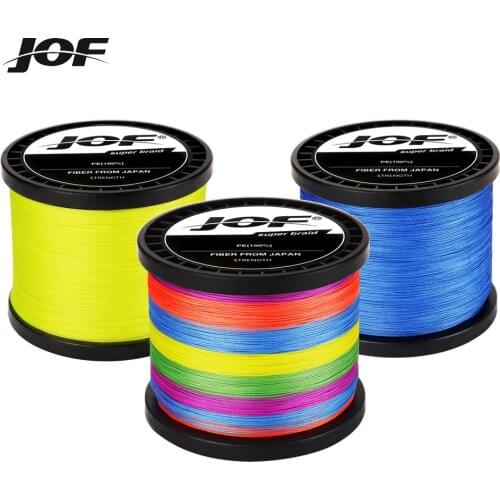 JOF 8 Strands 1000M Fishing Line PE Braided Fishing Wire Multifilament All For Fishing Strong Japanese Braided Fishing Line