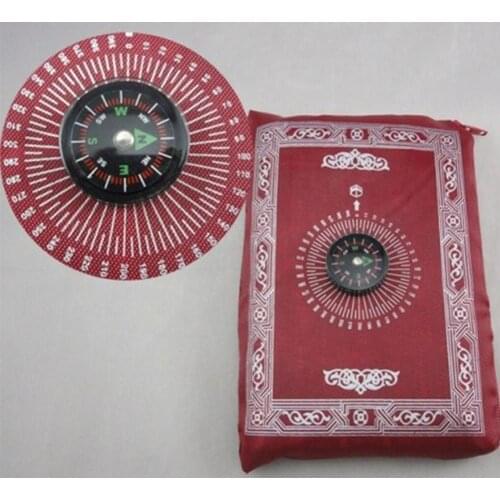 Muslim Prayer Rug New Waterproof Muslim Travel Pocket E2X8 Prayer Mat Compass with D9E5