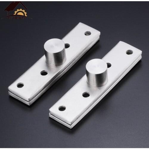 Myhomera 360 Degree Rotation Axis 150mm Stainless Steel Door Rotating Hinges Up and Down Location Shaft Hidden Pivot Hinge Lot