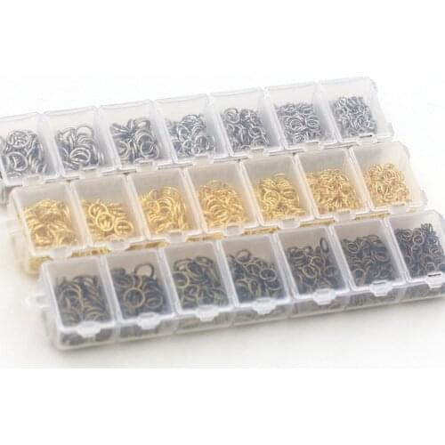 DIY essential accessories! bracelet necklace Fitting mixed-size iron ring Set