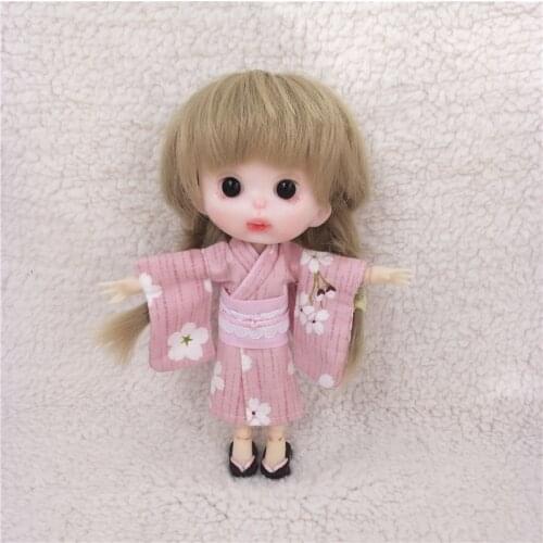 Ob11 doll clothes kimono yukata set 1/12 bjd clothes beautiful knot pig GSC clay PICCODO Molly doll clothes accessories