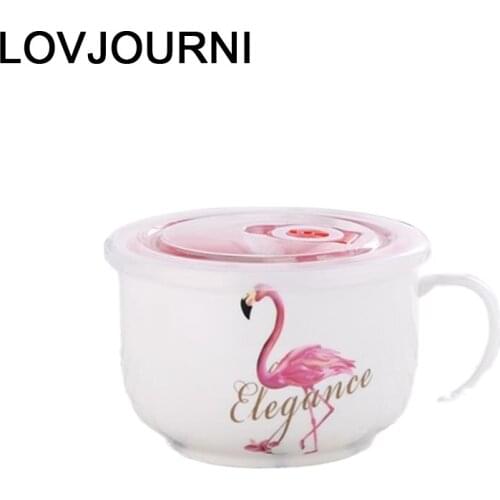 Crockery Food Container Dish Plate Vajilla Ramen Noodles Dishes Ice Cream Cuenco Ceramica Soup Kitchen Dining Bar Ceramic Bowl