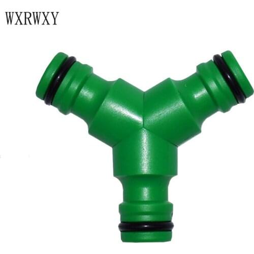 Wxrwxy tee quick connector garden water splitter Y water distributor joint plastic connector 16 mm 20 pcs
