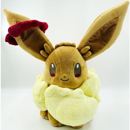 35CM Pokemon Dynamax Eevee Plush Doll Sword And Shield Stuffed Toy Cute Giant Elf Children Kids Gift Birthday Present