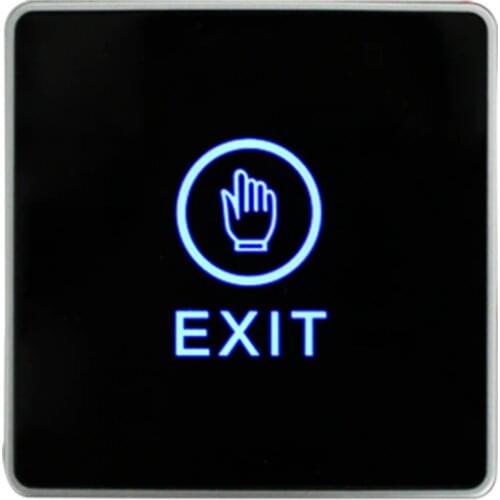 LPSECURITY Backlight LED Touch Exit Button Wall Mount Exit Button Push Door Release Exit Button Switch For Access Control System