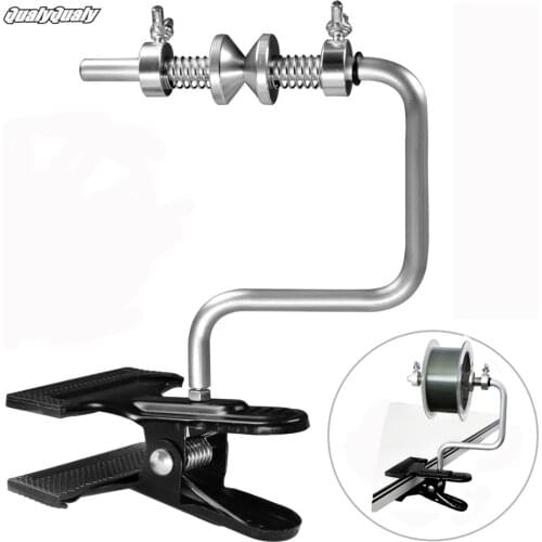 Portable Fishing Line Winder Reel Spool Spooler System Aluminum Fishing Line Spooler with Clamp Fishing Accessories