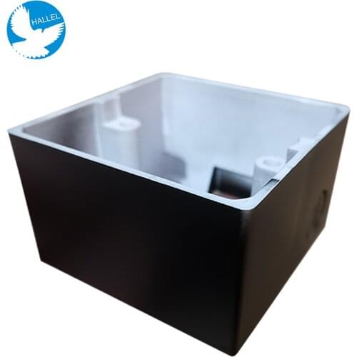 Premium 86 x 86 x 50 mm Switch Box Wall Surface Outfit Junction Box, Socket External Mounting Outlet Box, White | Baking Black