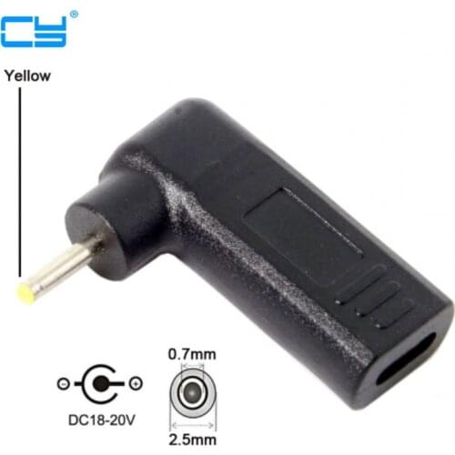 USB 3.1 Type C USB-C to DC 20V 2.5*0.7mm Adapter PD Emulator Trigger 90 Degree Angled