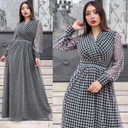 Women Maxi Printed Dresses Spring Autumn Long Lantern Sleeves Ladies African Female Vintage Retro Gowns Party Event Dress