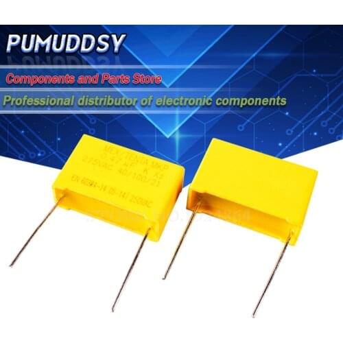 10PCS 275VAC Pitch 22.5MM 27.5MM X2 Polypropylene film capacitor 224K 0.22UF 474K 0.47UF 105K 1UF 225K 2.2UF