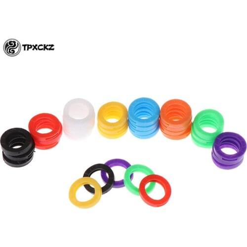 10Pcs Hollow Multi Color Rubber Soft Key Sloten Sleutels Cap Key Covers Topper Sleutelhanger Key Case Voor auto