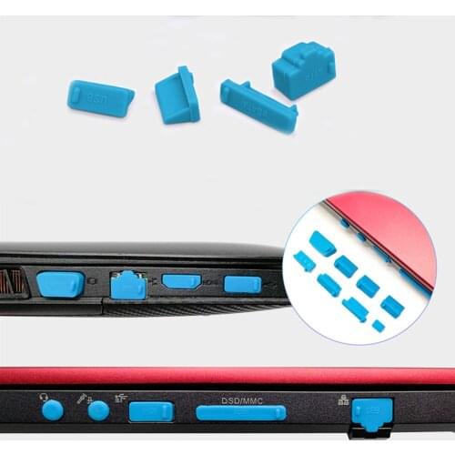 16pcs Colorful Laptop Silicone Anti Dust Plugs Stopper Universal Dustproof Cover USB HDMI Network Port Computer Accessories