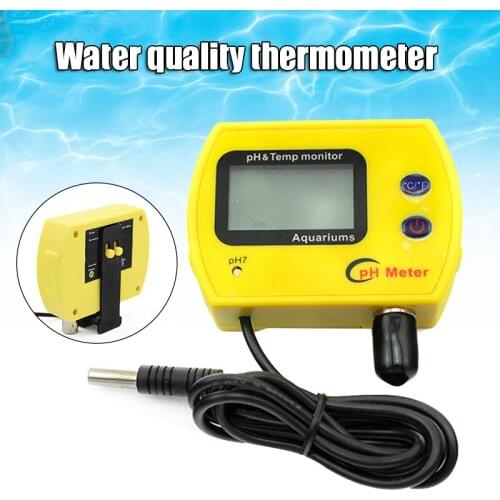 2-in-1 Digital Water PH Meter with Backlight Temperature Monitor for Aquarium Swimming Pool In Stock