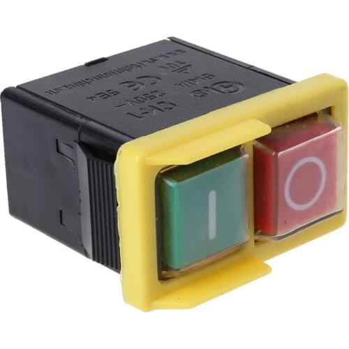 250V 6/4A Waterproof Electromagnetic Pushbutton Machine Saw Cutter Drill On Off L4MB