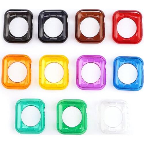 42/38/40/44mm Soft Case Cover Protection Shell for Apple Watch 1/2/3/4/5/6/SE Protective Cover Case Bumper For IWatch Bands