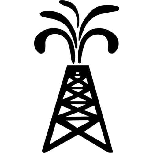 8.8cm*15.9cm Oil Life Rig Field Fashion Car-Styling Vinyl Stickers Decals