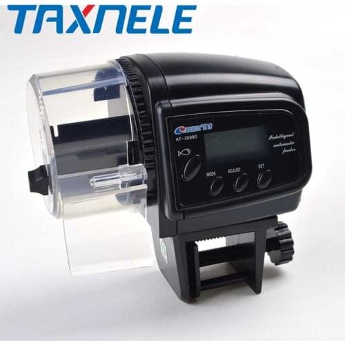 AF-2009d Digital LCD Automatic Aquarium Tank Fish Feeder Food Timer with Retail Package LCD Screen Adjustable Food Feeding
