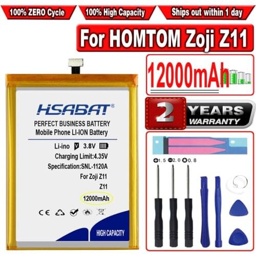 HSABAT 12000mAh Battery for HOMTOM Zoji Z11
