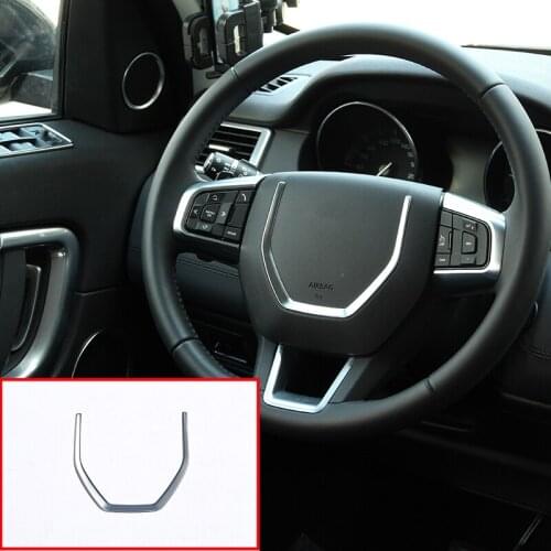 For Land Rover Discovery Sport Car Accessories 2015 2016 2017 ABS Chrome Steering Wheel Sequins Cover Trim Stickers