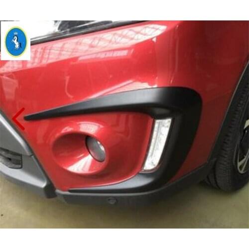 Accessories For Suzuki Vitara Escudo 2015 - 2018 Front Bumper Fog Lamp Lights Eyelid Eyebrow Scuff Plastic Protective Cover Kit