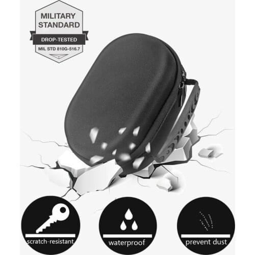Travel Carrying Case for Echo Dot 4 Bluetooth Speaker, Shockproof Anti-scratch EVA Portable Storage Bag Dot4 Speakers