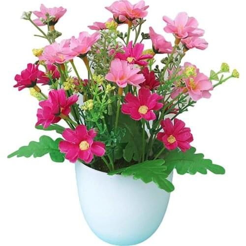 Craft Artificial Flower DIY Potted Flower Garden Holiday Home Decoration