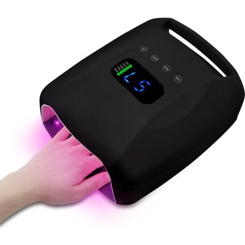 2021 New Rechargeable Nail UV Lamp 96W Red Light Nail Oven Manicure Light LED Photo-therapy Light Wireless Nail LED Lamp
