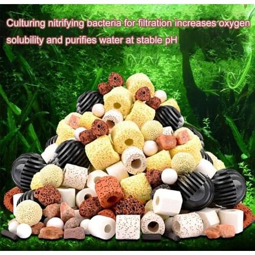 Filter Material Purify Water Aquarium Filter Ceramic Biochemical Ball Aquarium Fish Tank Filter Media for Filter Cartridge