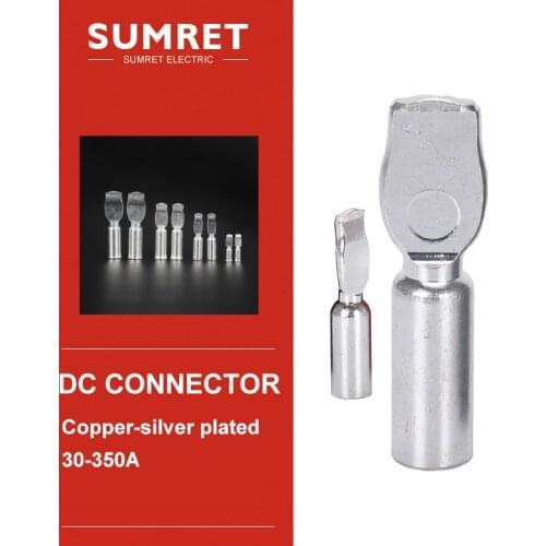 Copper Terminals for Anderson connector 45A 75A 120A 180A 350A Silver plated DC FOR Electric Car Battery Plug Socket