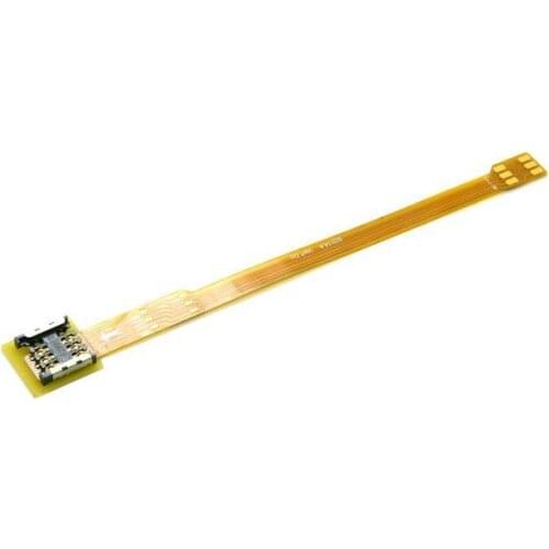 Micro SIM Card to Nano SIM Kit Male to Female Extension Soft Flat FPC Cable Extender 10cm
