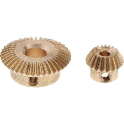 0.5 Modulus 20T 3mm Inner Hole Brass Bevel Gear For Shaft Drive Gearbox
