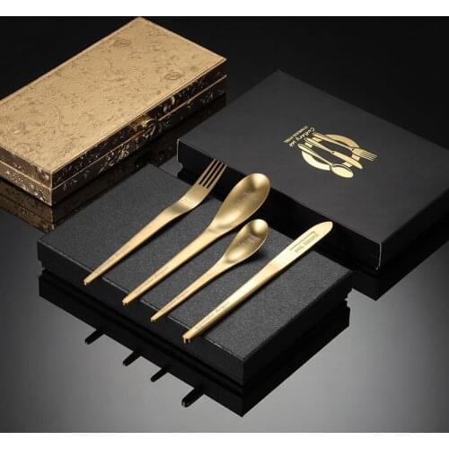 Household commercial stainless steel knife, fork and Spoon Set Western steak knife set Western knife, fork and spoon hotel set