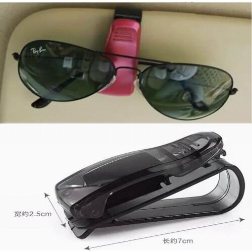 New Arrive 1000pcs Hot Plastic S Shaped Eyeglasses/Sunglasses Holder Case Ticket Clip For Auto Fastener Clamp Car Paper Clips