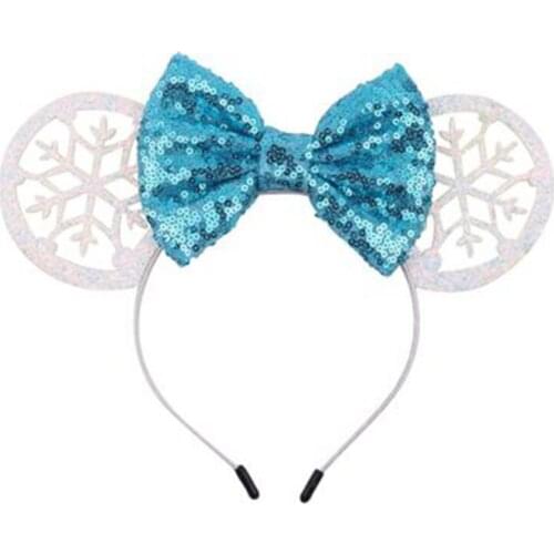 Disney 1pcs Christmas Mickey Hair Hoop Baby Party Hair Accessories Children Hair Accessories for girls women gift