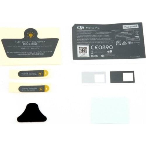 Genuine DJI Mavic Pro Part - Aircraft Appearance Sticker Replacement warning Stickers for Mavic Pro Drone Body Shell
