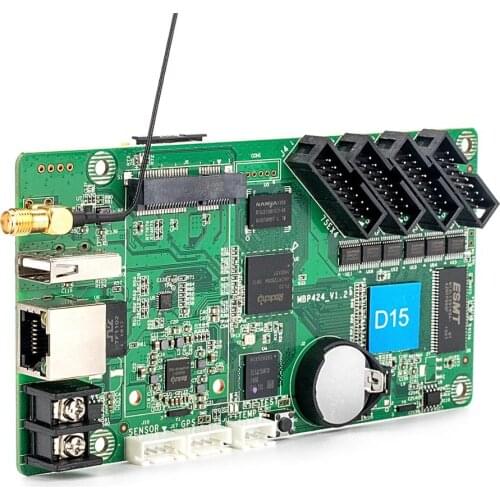 Full Color HD-D15 D35 Led Display Control Card 4*HUB75 Asynchronous Data RGB Video Picture Led Board USB WIFI LAN TCP/IP
