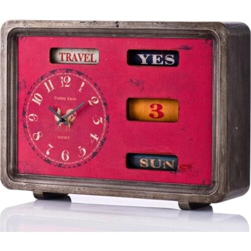 Porio Det. Dirt. Wood Clock 45x33x12